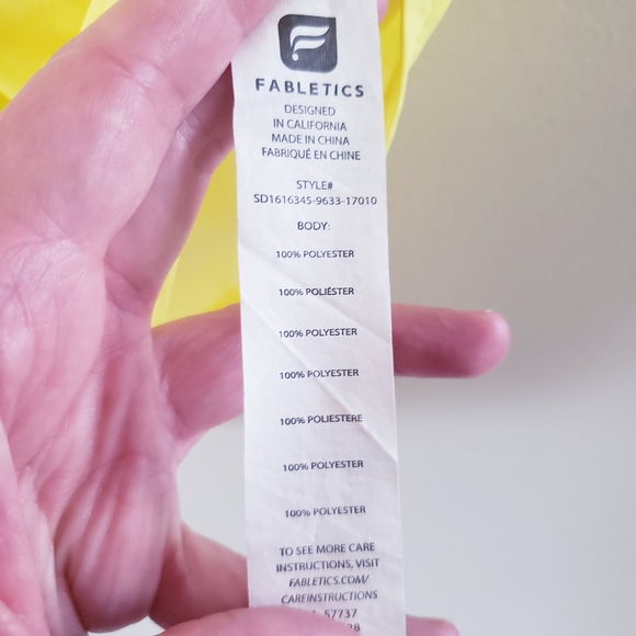 🏷Fabletics Neema Yellow Romper - S - Picture 6 of 11